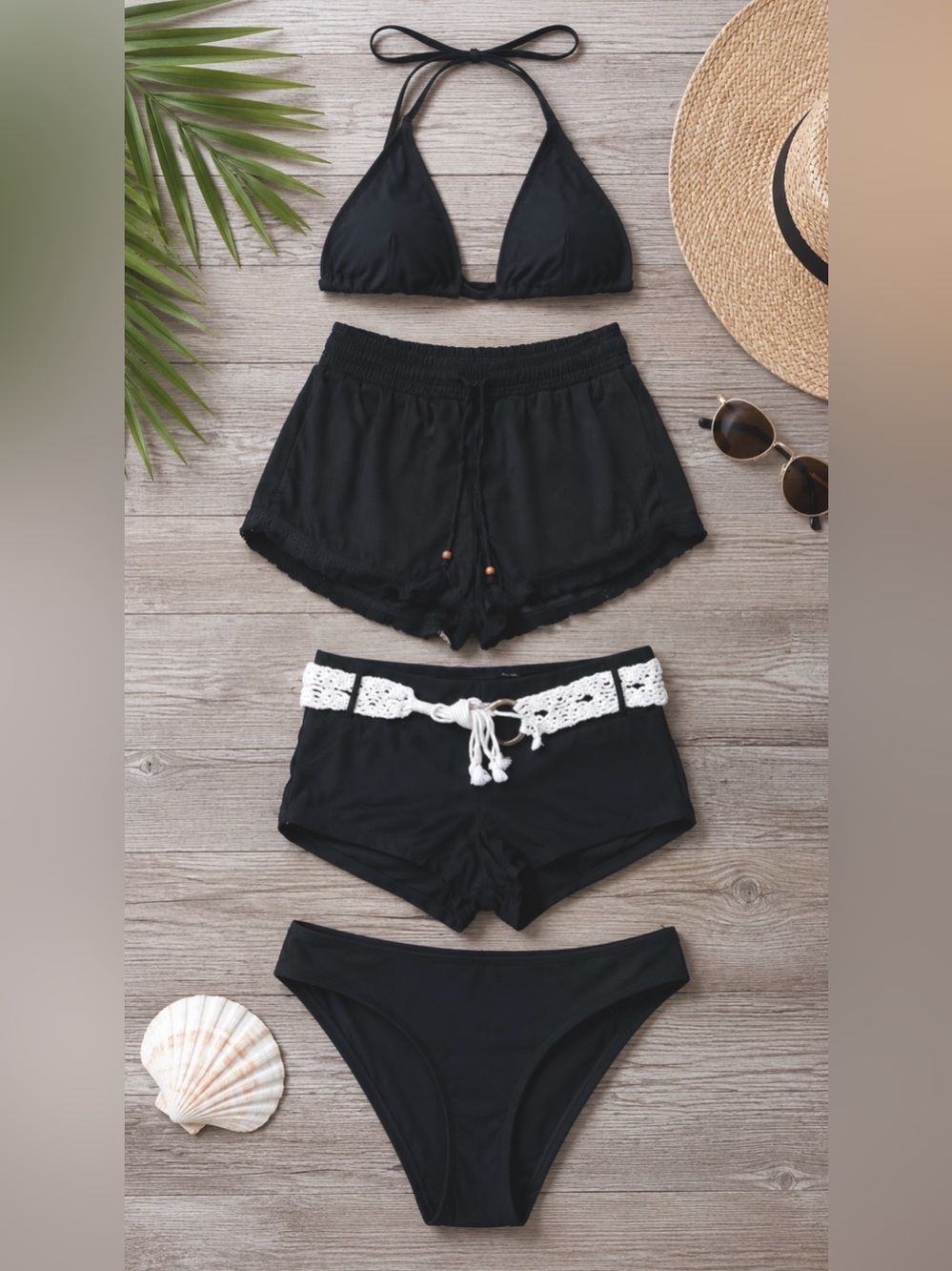 🔥 4-Piece Swimsuit Bundle | Sizes: L/XL | New + Like New
